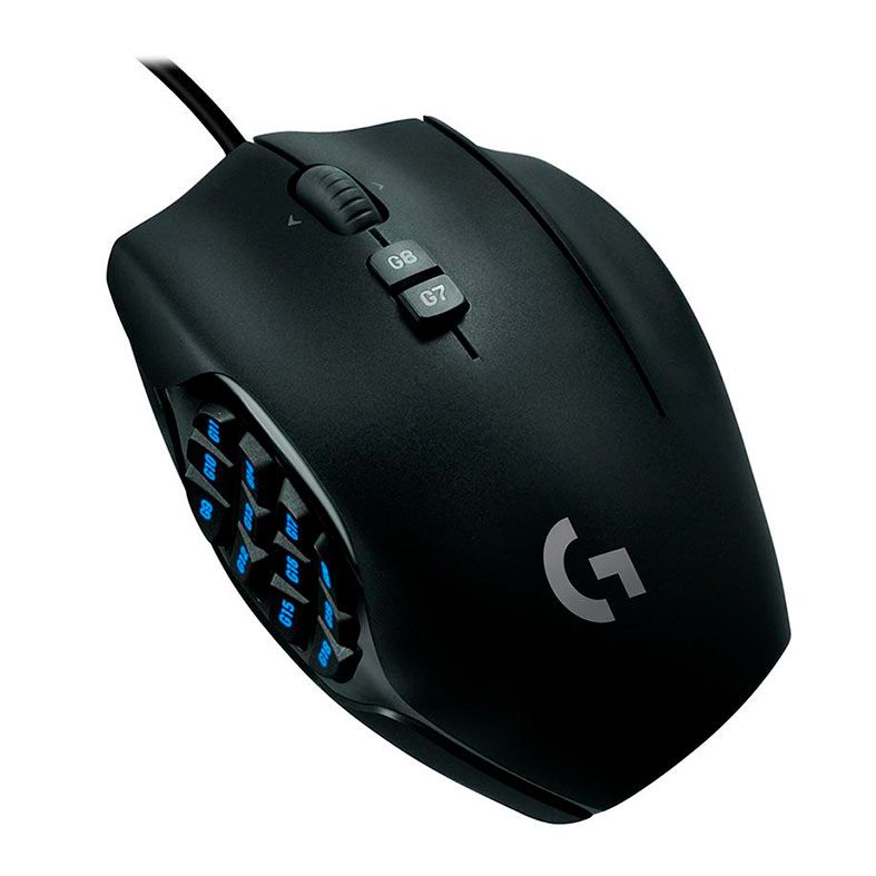 Mouse Gamer Logitech G600 MMO 8200Dpi USB Preto, 910-003879