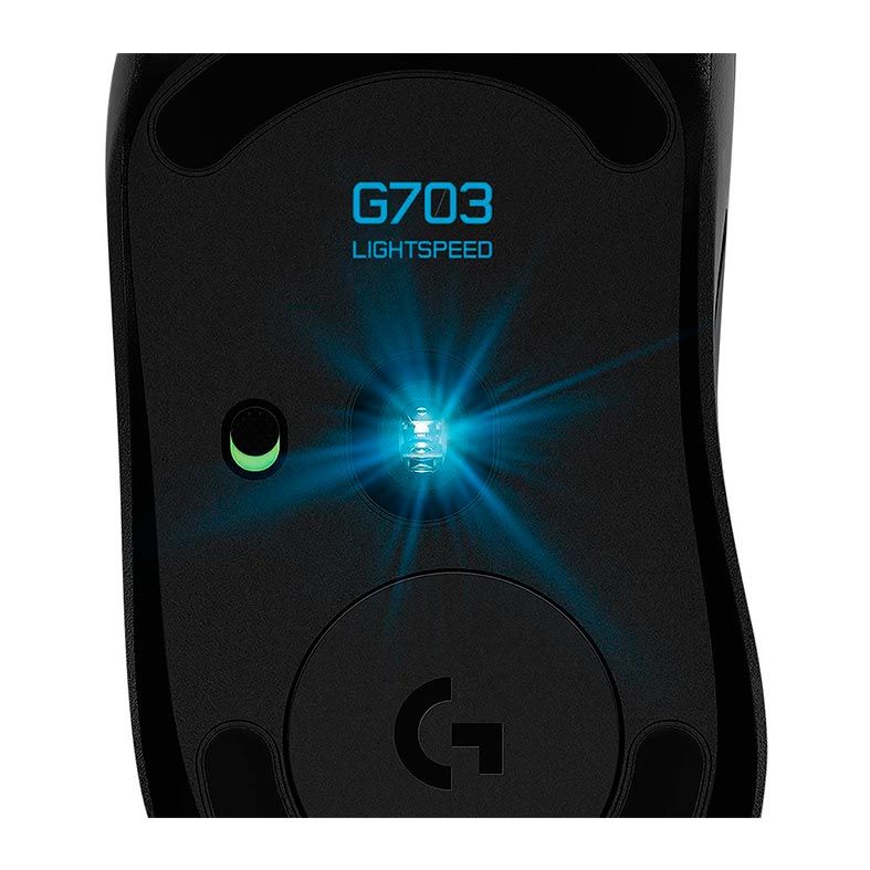 Mouse Gamer Logitech G703 Lightspeed Hero 25600DPI Wireless, 910-005639