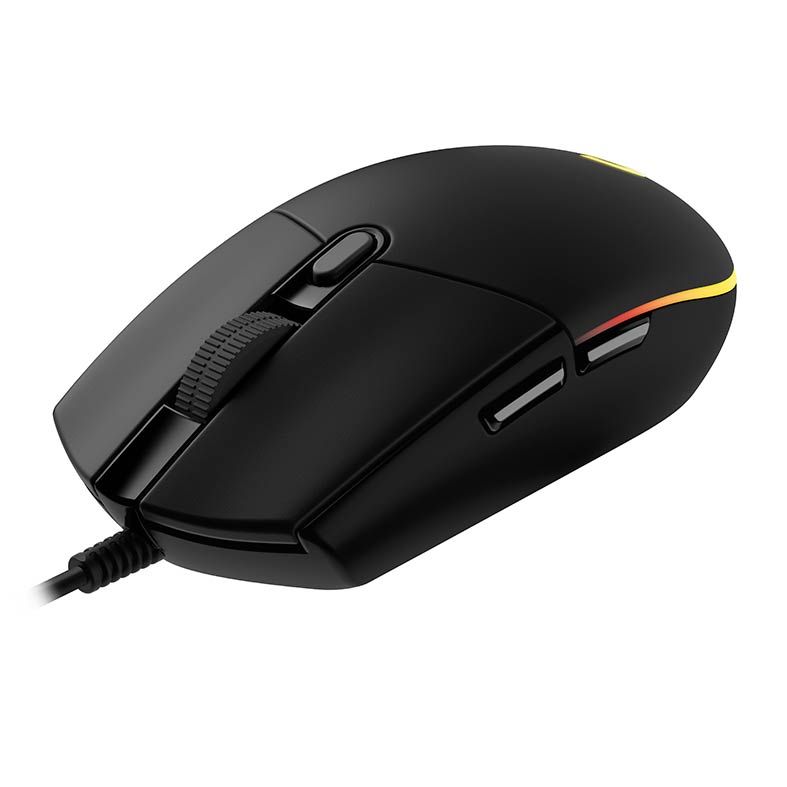 Mouse Gamer Logitech G203 RGB 8000Dpi 6 Botoes Preto, 910-005793