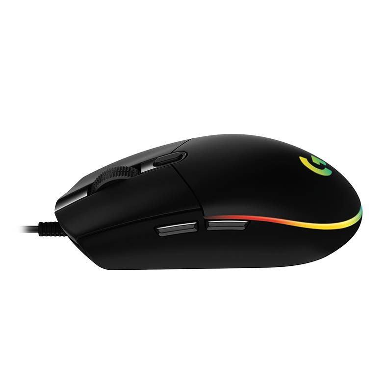 Mouse Gamer Logitech G203 RGB 8000Dpi 6 Botoes Preto, 910-005793