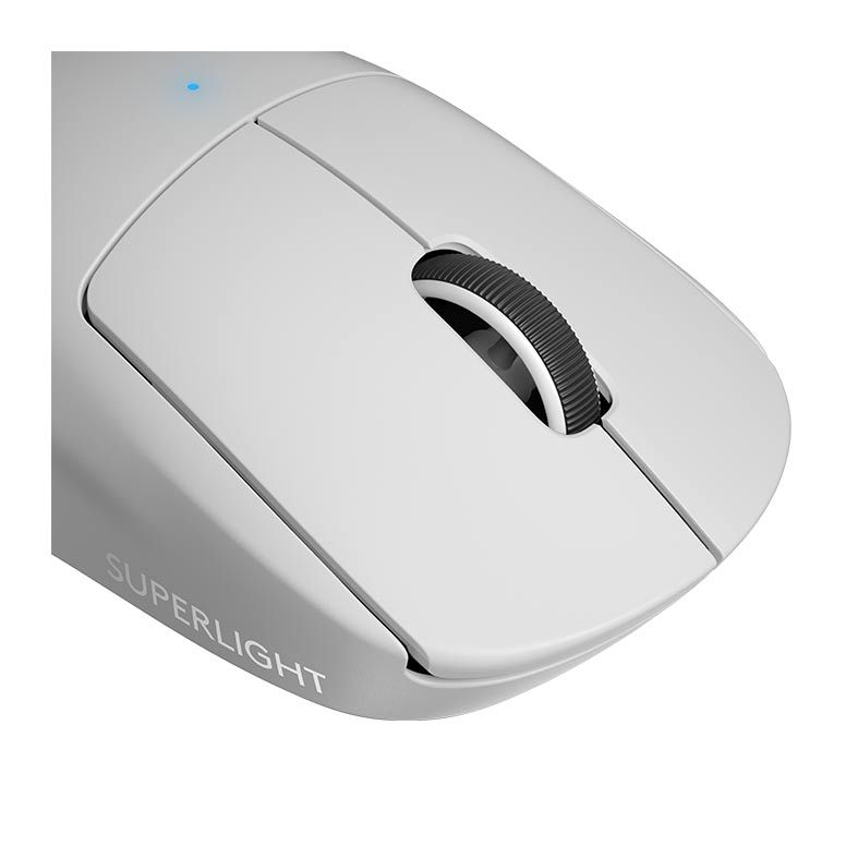 Mouse Gamer Logitech Wireless PRO X Superlight 25600DPI Branco, 910-005941
