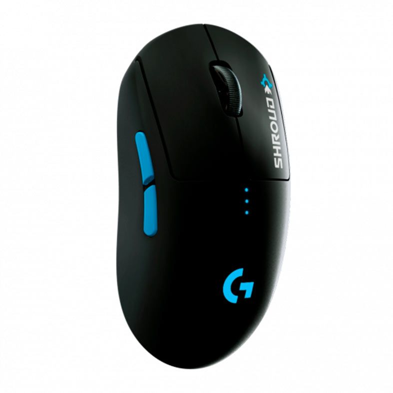 Mouse Gamer Logitech G Pro Wireless Shroud Edition, 25600DPI, 7 Botoes, Preto, 910-006069