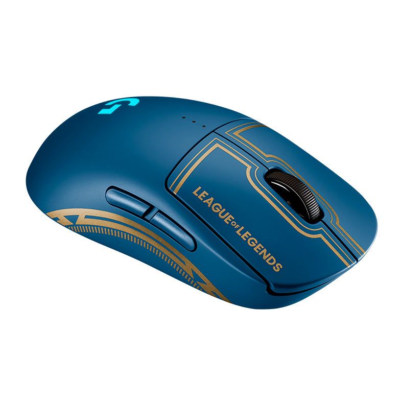 Mouse Gamer Logitech G PRO League Of Legends, RGB, Wireless, 25600 DPI, 8 Botoes, Azul, 910-006450