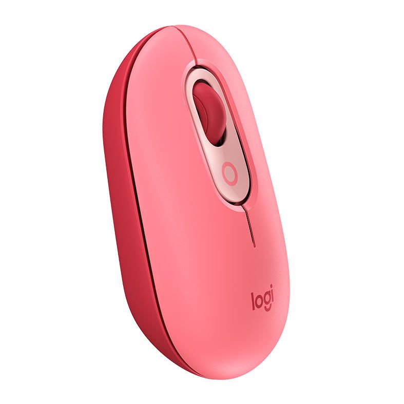 Mouse Logitech Pop Mouse, 4000DPI, 4 Botoes, Rosa Heartbreaker, 910-006551