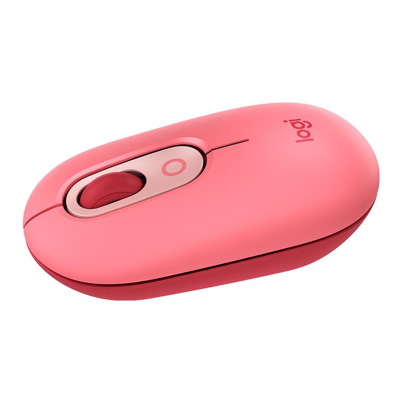 Mouse Logitech Pop Mouse, 4000DPI, 4 Botoes, Rosa Heartbreaker, 910-006551
