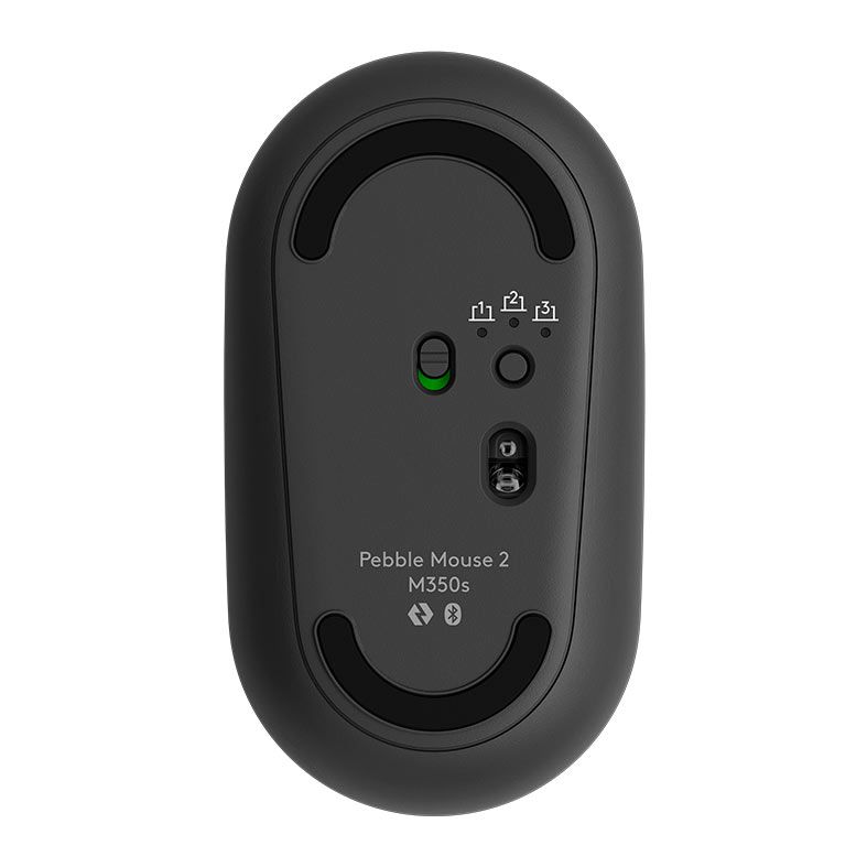 Mouse Logitech Pebble 2 M350s, 3 Botoes, Bluetooth, Graphite, 910-007049