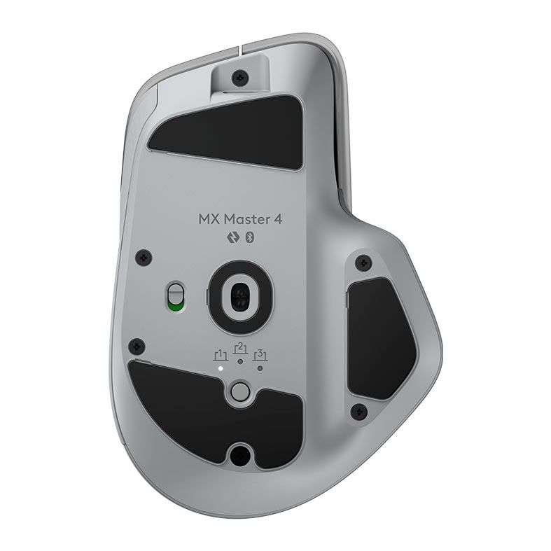 Mouse Logitech MX Master 4, 8000DPI, 8 Botoes, Wireless, Cinza, 910-007566