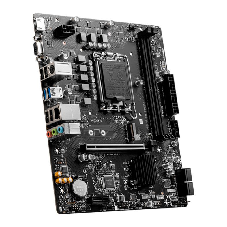 Placa Mae MSI Pro B760M-E DDR4, Socket LGA1700, M-ATX, Chipset Intel B760, PRO-B760M-E-DDR4