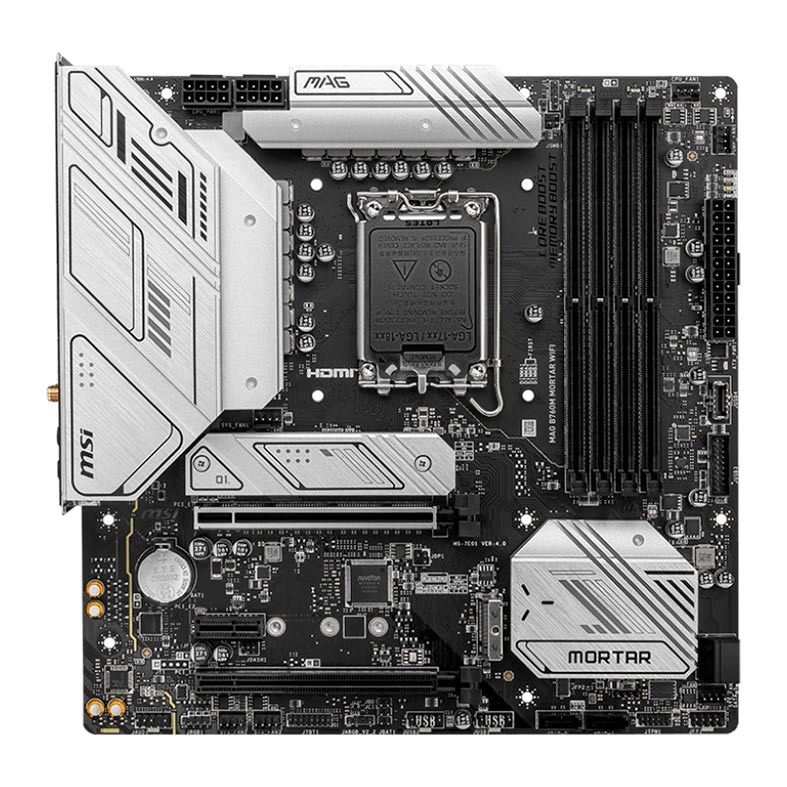 Placa Mae MSI MAG B760M Mortar WIFI, DDR5, Socket LGA1700, Chipset Intel B760, MAG-B760M-MORTAR-WIFI