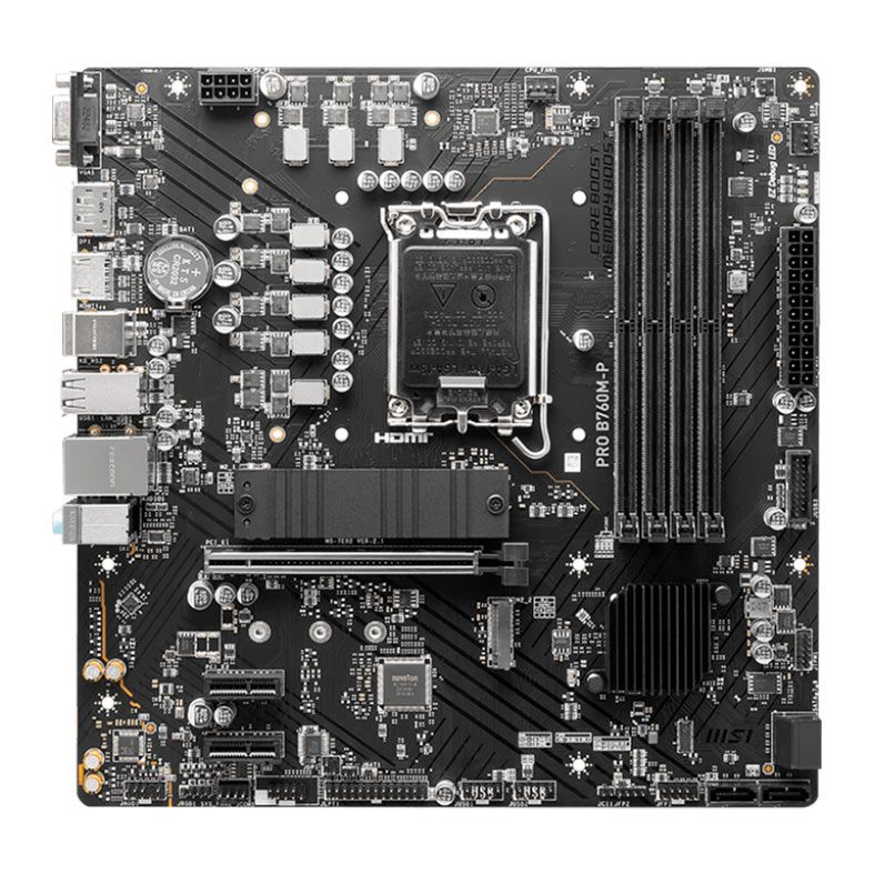 Placa Mae MSI PRO B760M-P DDR5, Socket LGA 1700, Chipset B760, PRO-B760M-P