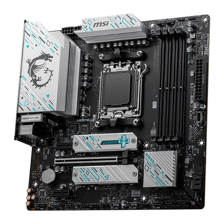 Placa Mae MSI B650M Gaming Plus Wifi, DDR5, Socket AM5, M-ATX, Chipset AMD B650, MSI-B650M-GAMING-PLUS-WIFI