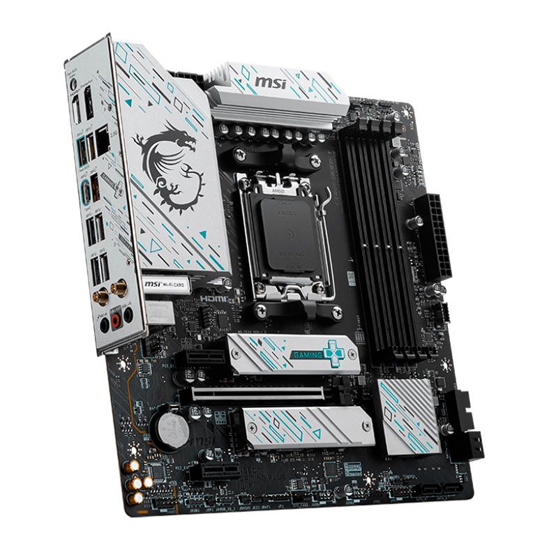 Placa Mae MSI B650M Gaming Plus Wifi, DDR5, Socket AM5, M-ATX, Chipset AMD B650, MSI-B650M-GAMING-PLUS-WIFI