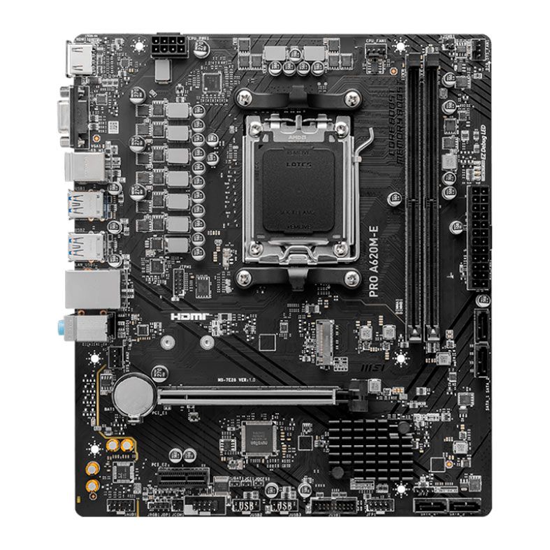 Placa Mae MSI Pro A620M-E, DDR5, Socket AMD AM5, M-ATX, Chipset AMD A620, PRO-A620M-E