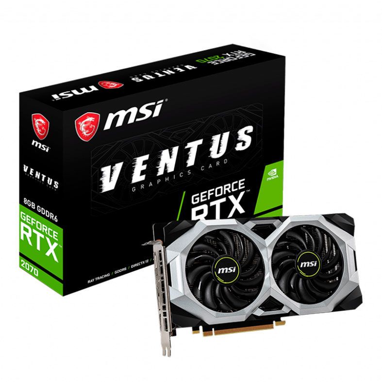 Placa de Video MSI GeForce RTX 2070 8GB GDDR6 Ventus 256-bit, 912-V373-075
