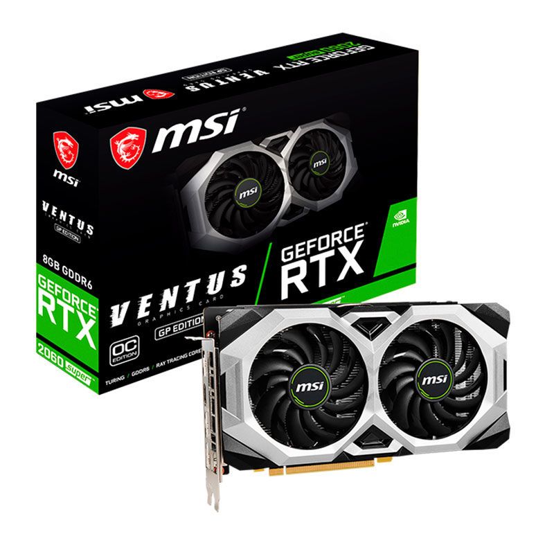 グラフィックボード・グラボ・ビデオカード MSI GeForce RTX2060 super Ventus 8GB Placa de Video MSI GeForce RTX 2060 Super 8GB Ventus GP OC 256-bit