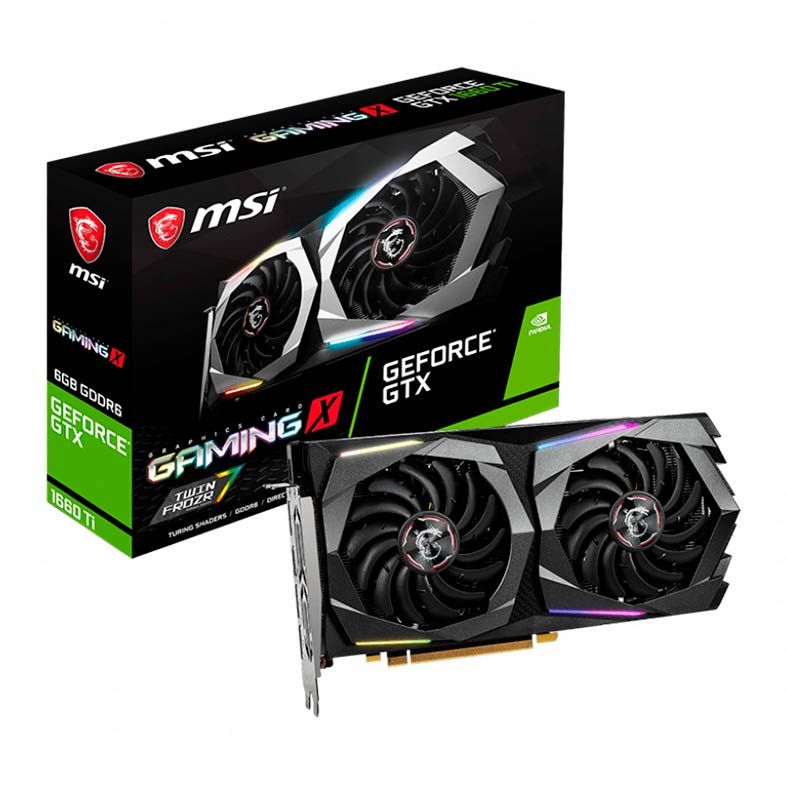 Placa de Video MSI GeForce GTX 1660Ti 6GB Gaming X 192-bit, 912-V375-404