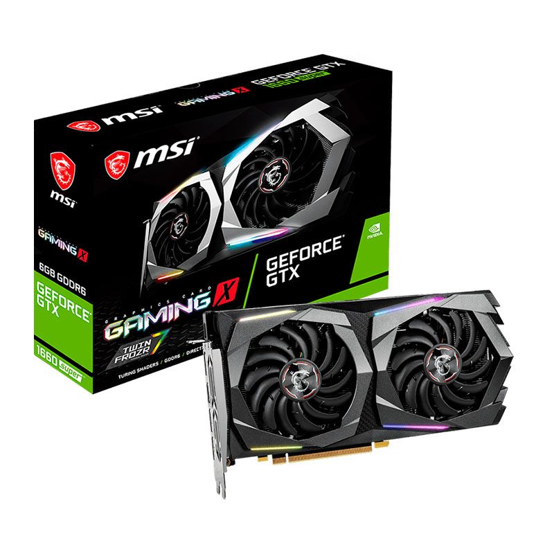 Placa de Video MSI GeForce GTX 1660 Super Gaming X, 6GB, GDDR6, 192-bit, 912-V375-446