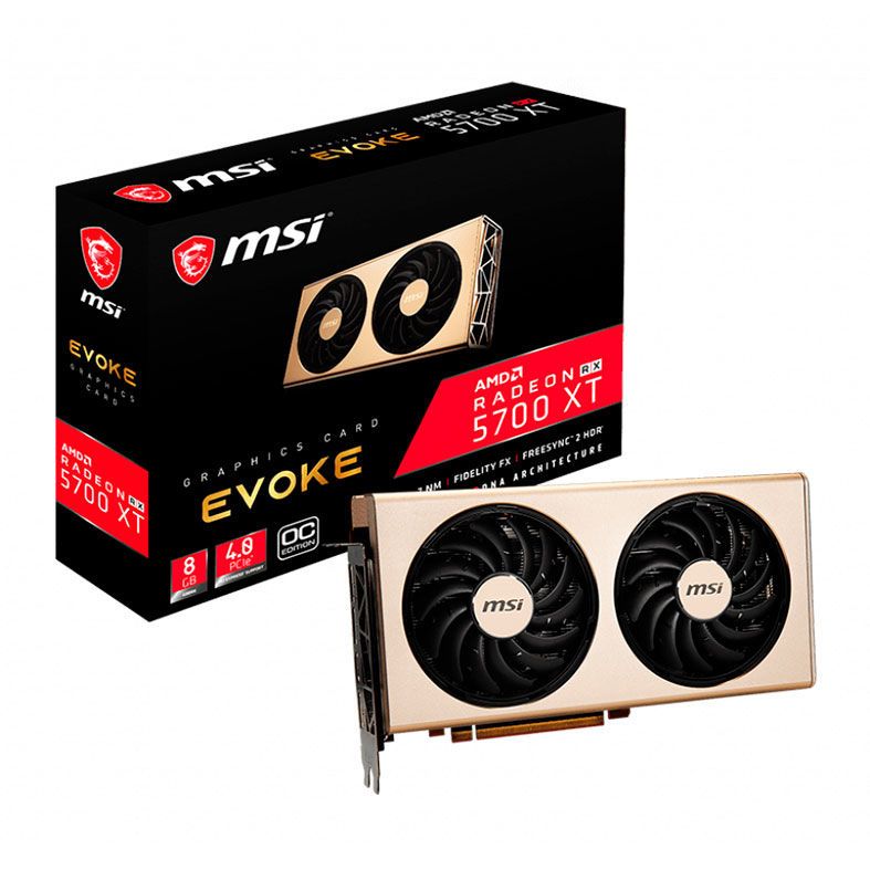 Placa de Video MSI Radeon RX 5700 XT 8GB Evoke OC 256-bit, 912-V381-002