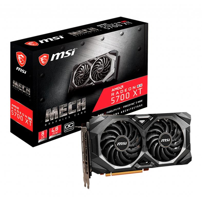 Placa de Video MSI Radeon RX 5700 XT 8GB GDDR6 Mech OC 256-bit, 912-V381-044
