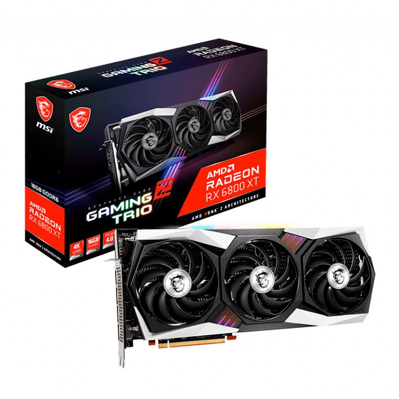 Placa de Video MSI Radeon RX 6800 XT Gaming Z Trio, 16GB, GDDR6, 256-bit, 912-V395-013