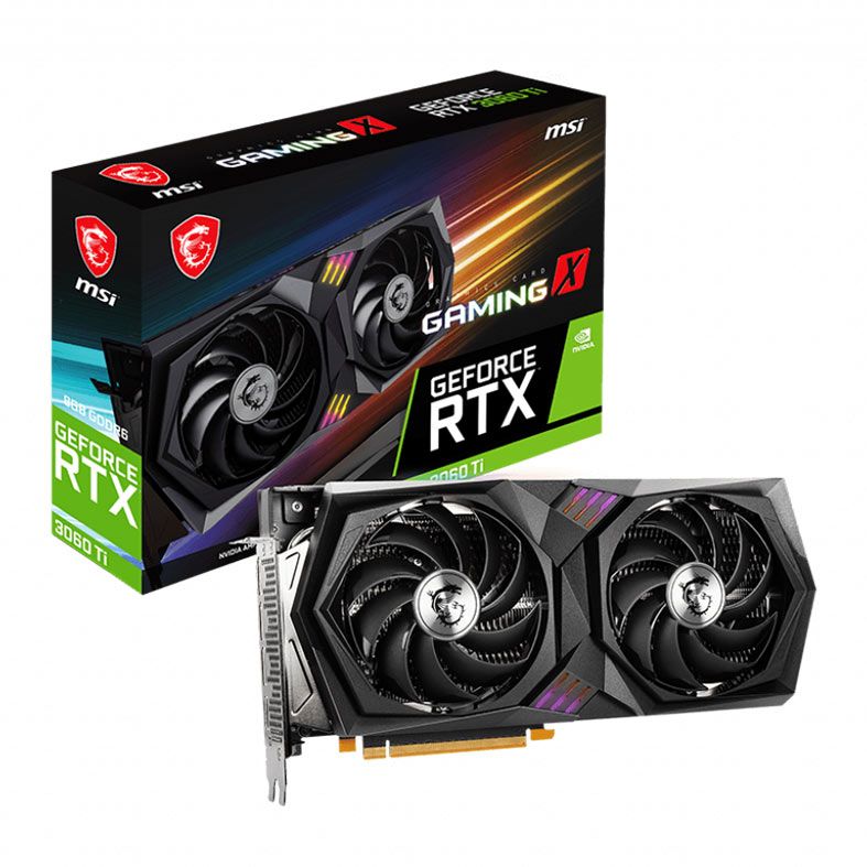 Placa de Video MSI GeForce RTX 3060 Ti Gaming X, LHR, 8GB, GDDR6