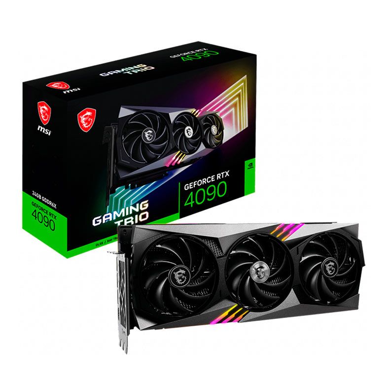 Placa de Video MSI GeForce RTX 4090 Gaming Trio, 24GB, GDDR6X, 384-bits, 912-V510-014-NAC