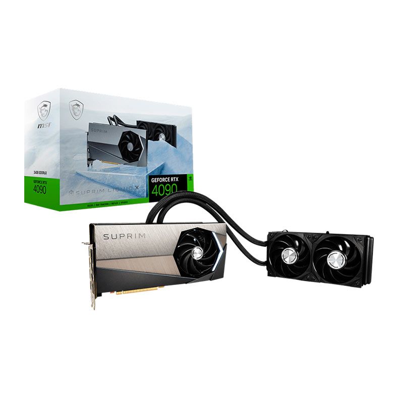 Placa de Video MSI GeForce RTX 4090 Suprim Liquid X, 24GB, GDDR6X, 384-bit, 912-V510-220