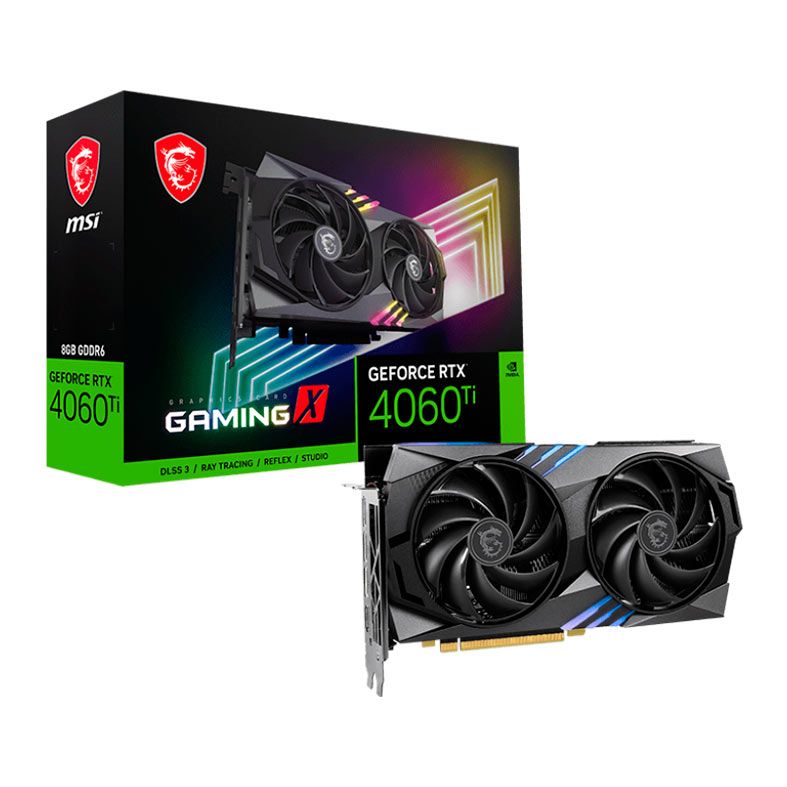 Placa de Video MSI GeForce RTX 4060 Ti Gaming X, 8GB, GDDR6, 128-bit, 912-V515-022