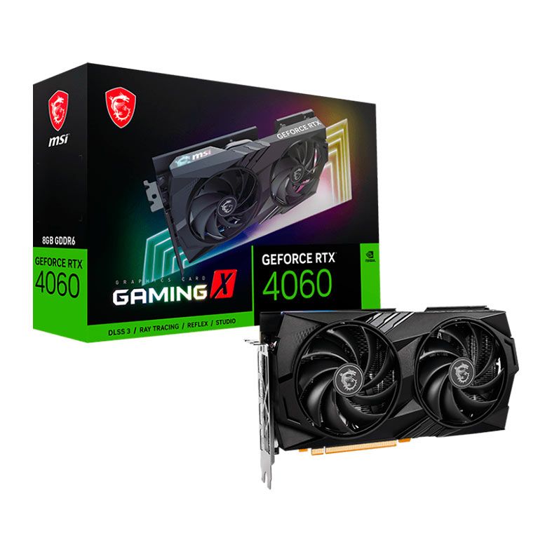 Placa de Video MSI GeForce RTX 4060 Gaming X, 8GB, GDDR6, 128-bit, 912-V516-079