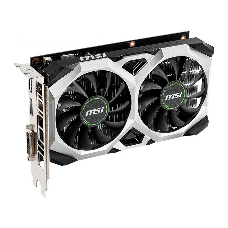 グラフィックボード・グラボ・ビデオカード MSI GeForce GTX 1650 VENTUS + DDR4-2666 Placa de Video MSI GeForce GTX 1650 Ventus XS OC, 4GB, GDDR5, 128