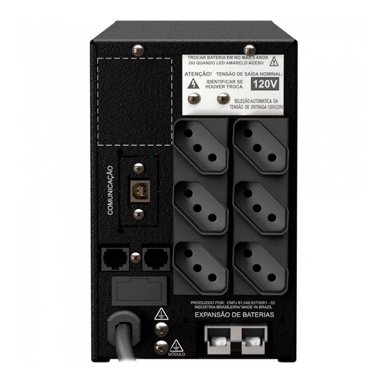 Nobreak Gamer NHS Power Senoidal, RGB, 1400VA/840W, Entrada Bivolt, Saida 120V, Preto, 91.G0.014000