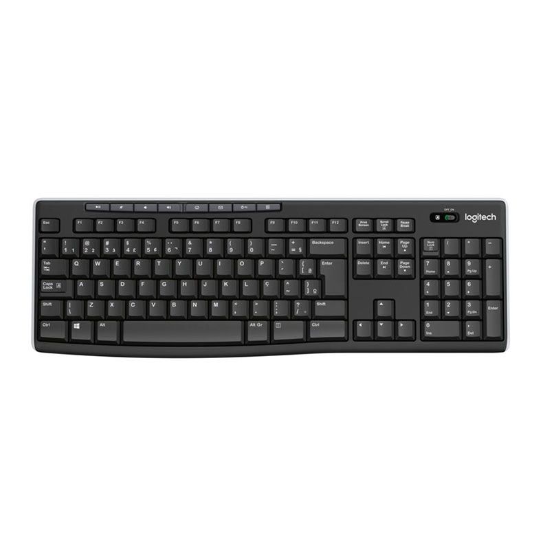 Teclado Logitech K270 2.4Ghz Wireless Preto, 920-004427