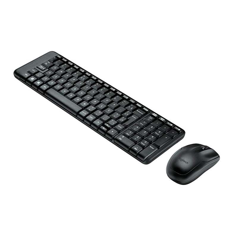 Kit Teclado e Mouse Logitech MK220 USB Wireless Preto, 920-004431
