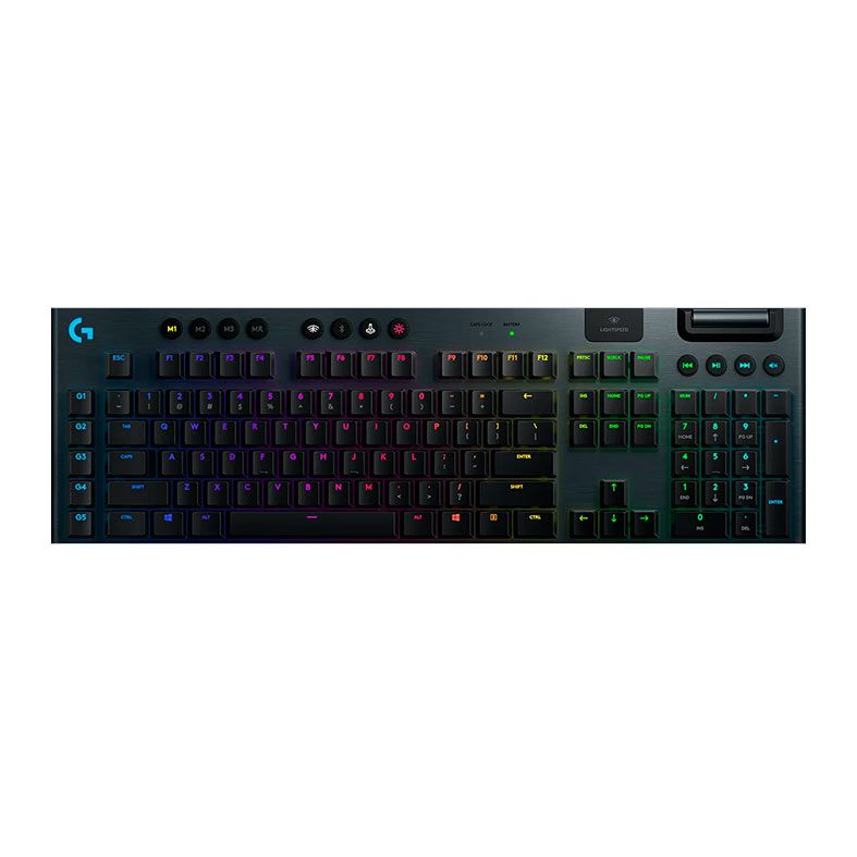 Teclado Mecanico Logitech G915 Tactile RGB Switch Brown Low Profile Wireless, 920-008902