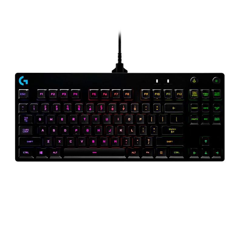 Teclado Mecanico Logitech G PRO RGB Switch GX Blue Clicky, 920-009388