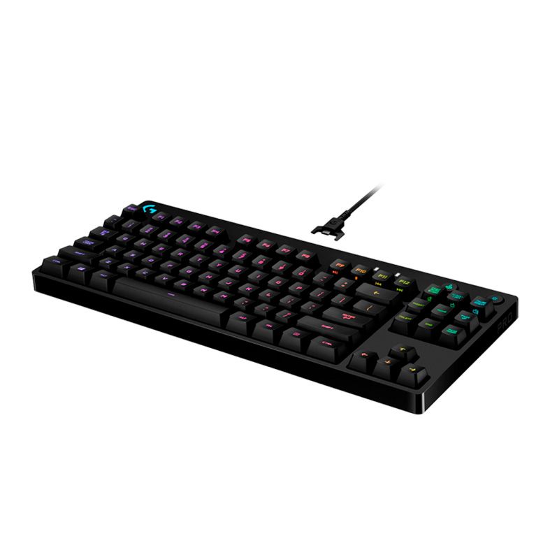 Teclado Mecanico Logitech G PRO RGB Switch GX Blue Clicky, 920-009388