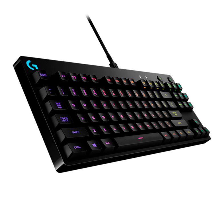 Teclado Mecanico Logitech G PRO RGB Switch GX Blue Clicky, 920-009388