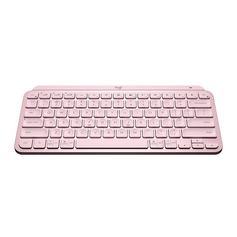 Teclado Sem Fio Logitech MX Keys Mini, Iluminacao Smart, Easy-Switch, Rosa, 920-010507