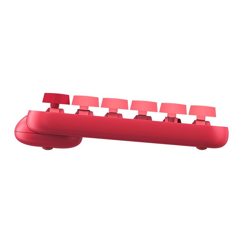 Teclado Mecanico Logitech Pop Keys, Wireless, Switch Marrom, Rosa Heartbreaker, 920-010712