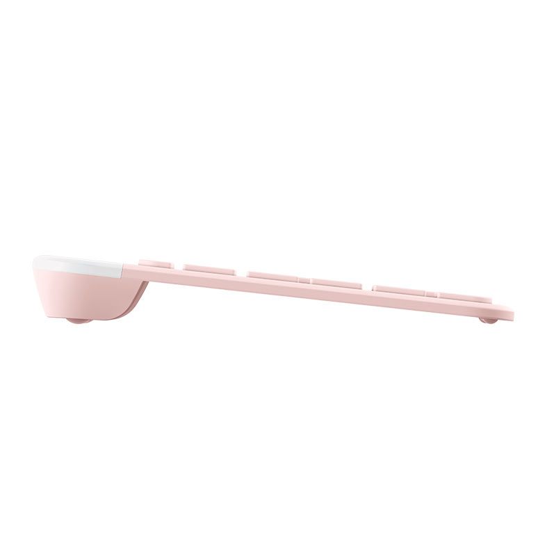 Kit Teclado e Mouse Logitech Slim Combo MK470, Wireless, Rosa, 920-011313