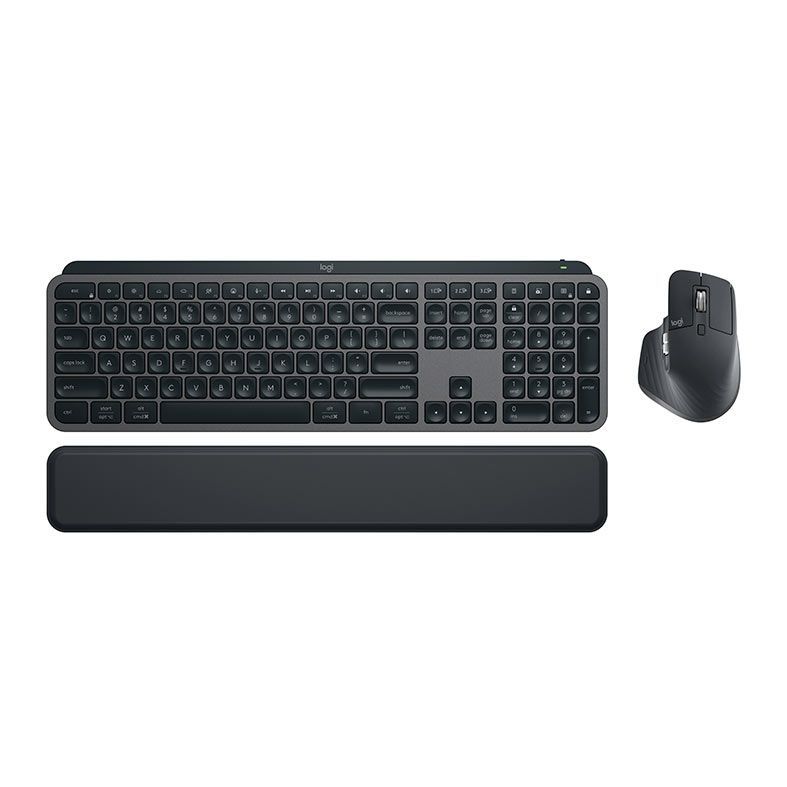 Combo Logitech MX Keys S, Bluetooth, Grafite, 920-011605