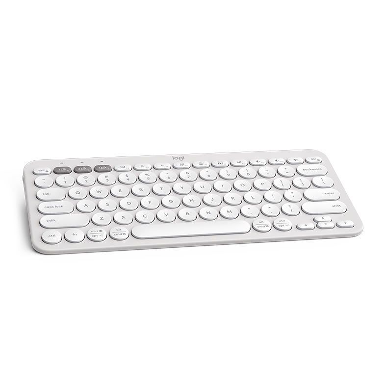 Teclado Logitech Pebble Keys 2 K380S, Bluetooth, Branco, 920-011790