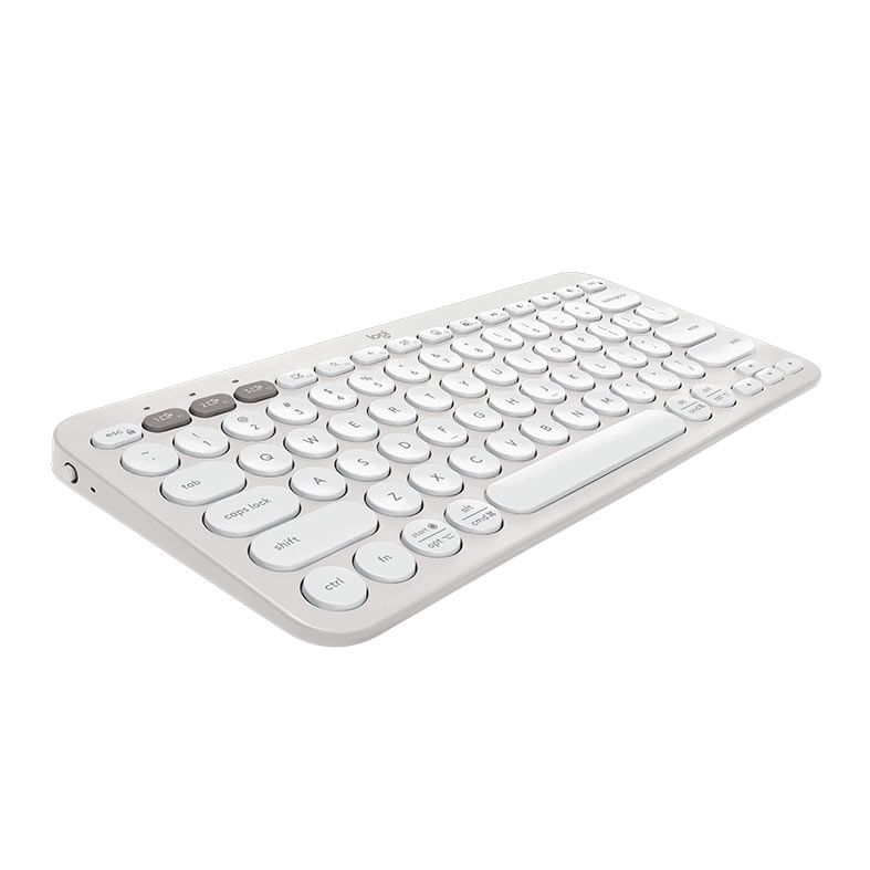 Teclado Logitech Pebble Keys 2 K380S, Bluetooth, Branco, 920-011790