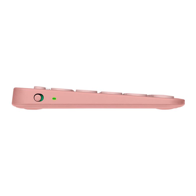 Teclado Membrana Logitech Pebble Keys 2 K380S, Bluetooth, Rosa, 920-011791