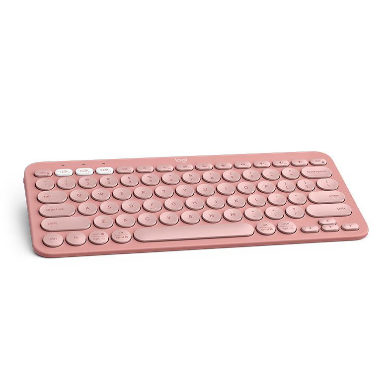 Teclado Membrana Logitech Pebble Keys 2 K380S, Bluetooth, Rosa, 920-011791