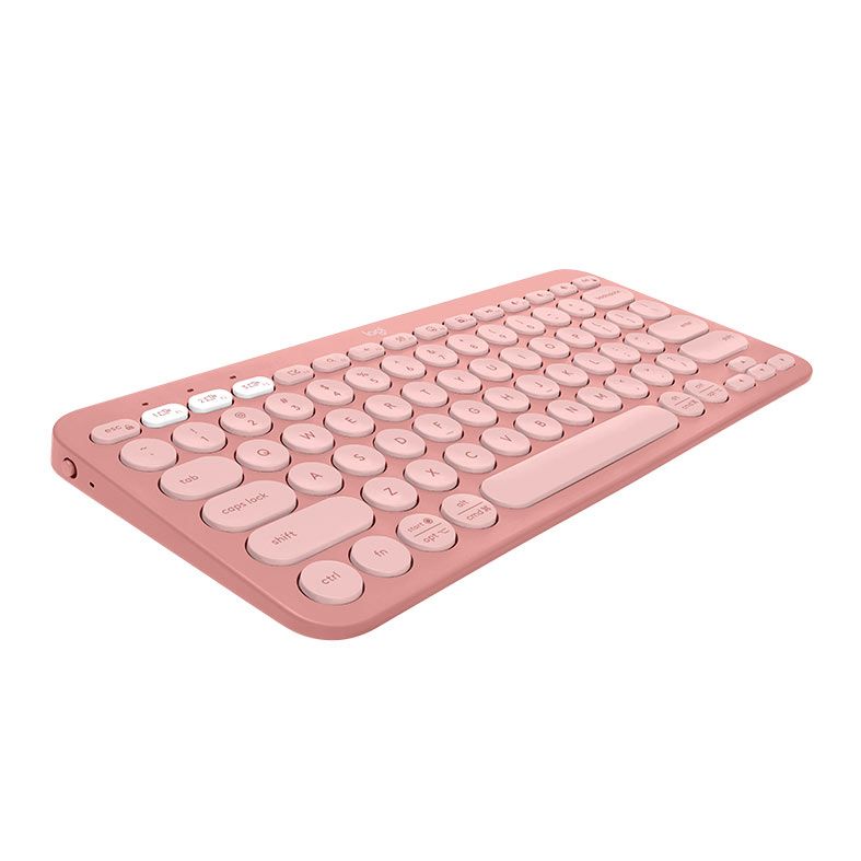 Teclado Membrana Logitech Pebble Keys 2 K380S, Bluetooth, Rosa, 920-011791