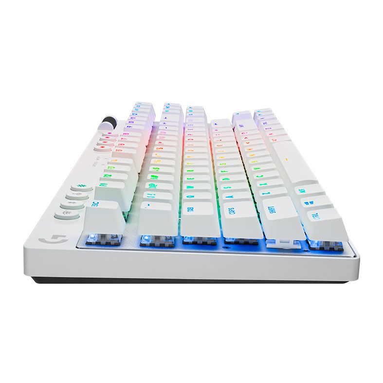 Teclado Mecanico Logitech G Pro X Tkl Lightspeed, RGB, Switch Marrom, Wireless, Branco, 920-012143