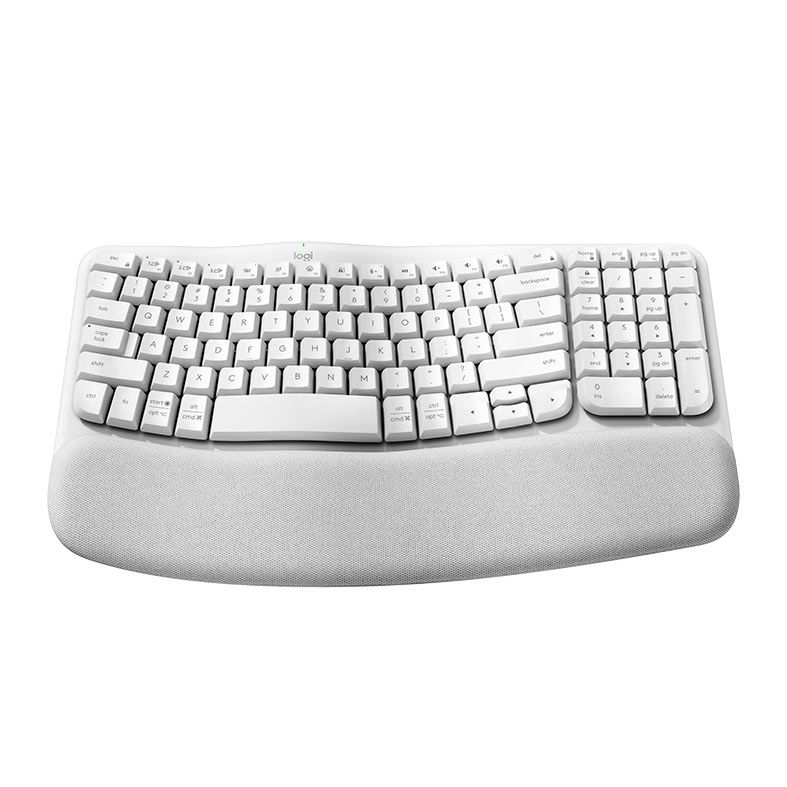 Teclado Logitech Wave Keys, Bluetooth, Branco, 920-012282