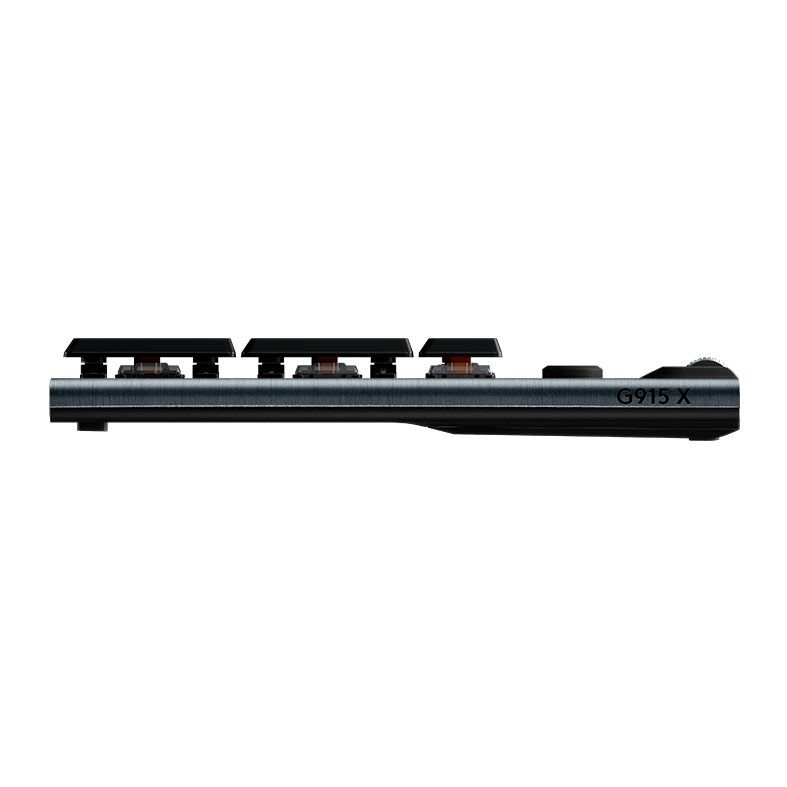 Teclado Mecanico Gamer Logitech G915 X LightSpeed, RGB, Bluetooth, Switch Marrom, Preto, 920-012670