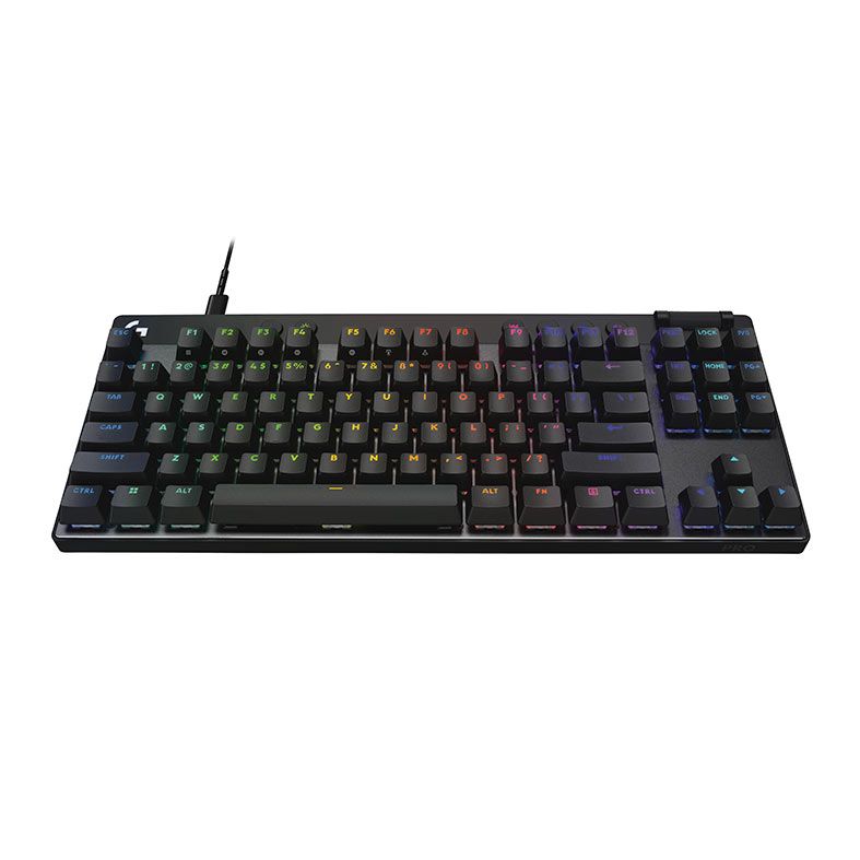 Teclado Gamer Logitech Pro XL TKL Rapid, RGB, Switch Magnetico-Analogico, Preto, 920-013131